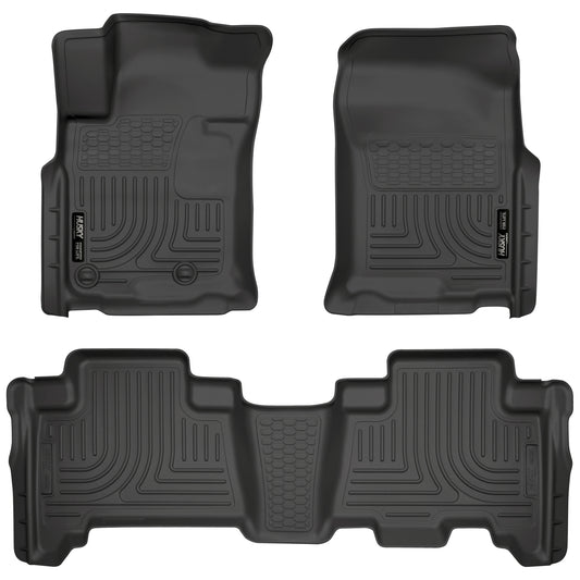 Husky Liners | Weatherbeater Front & 2nd Seat Floor Liners For 2010-2013 GX460/4Runner Husky Liners | 98571 in black