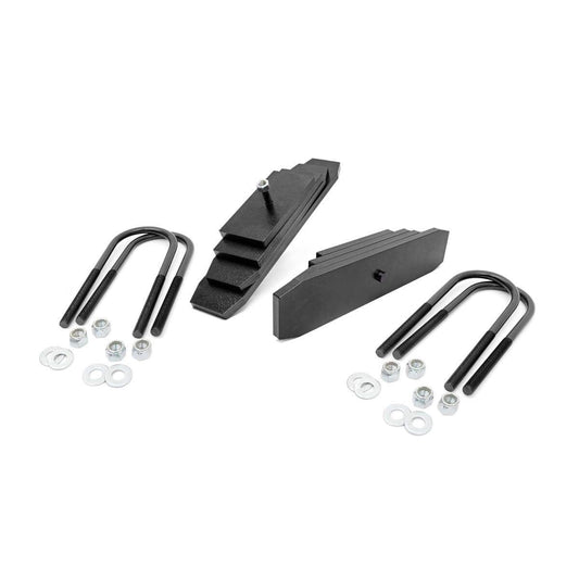 ROUGH COUNTRY 2 Inch Leveling Kit | Leaf Block | Ford F-250/F-350 Super Duty 4WD (99-04) | 49800
