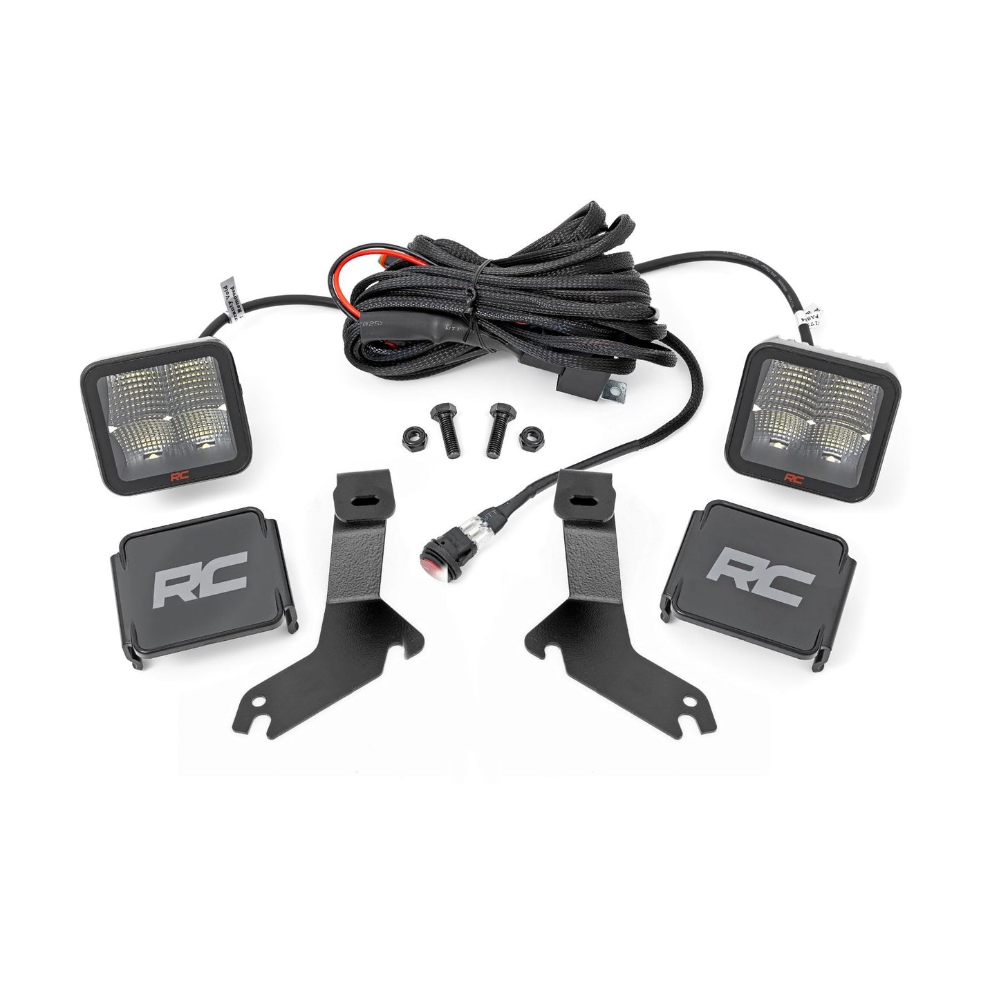 ROUGH COUNTRY LED Light Kit | Ditch Mount | 2" Spectrum Pair | Spot | Chevy Silverado 1500 (99-06)/Tahoe (00-06)  | 82287