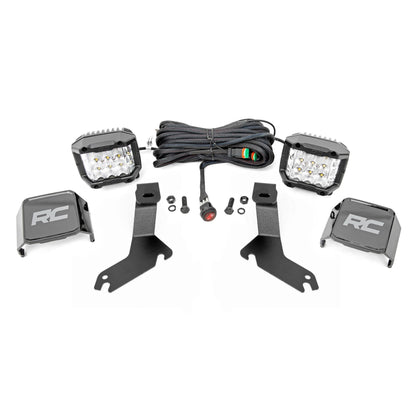 ROUGH COUNTRY LED Light Kit | Ditch Mount |  3" OSRAM | Wide | Chevy Silverado 1500 (99-06)/Tahoe (00-06)  | 82285