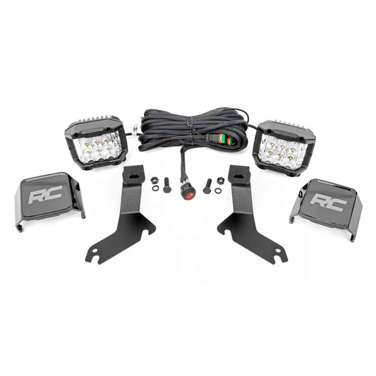 ROUGH COUNTRY LED Light Kit | Ditch Mount |  3" OSRAM | Wide | Chevy Silverado 1500 (99-06)/Tahoe (00-06)  | 82285