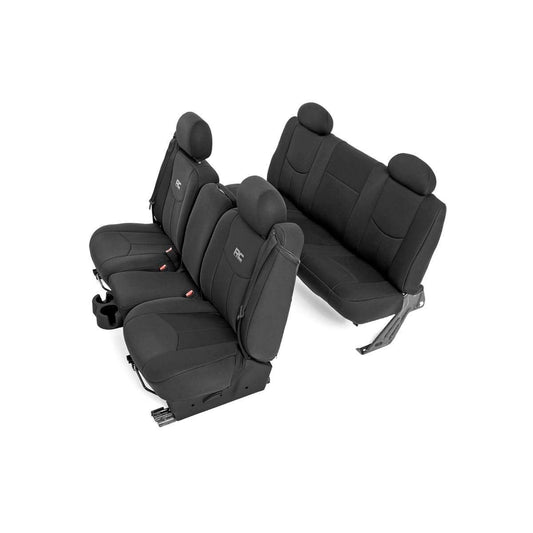 ROUGH COUNTRY Seat Covers | FR 40/40/20 & Rear | Chevy/GMC 1500 (99-06 & Classic) | 91019