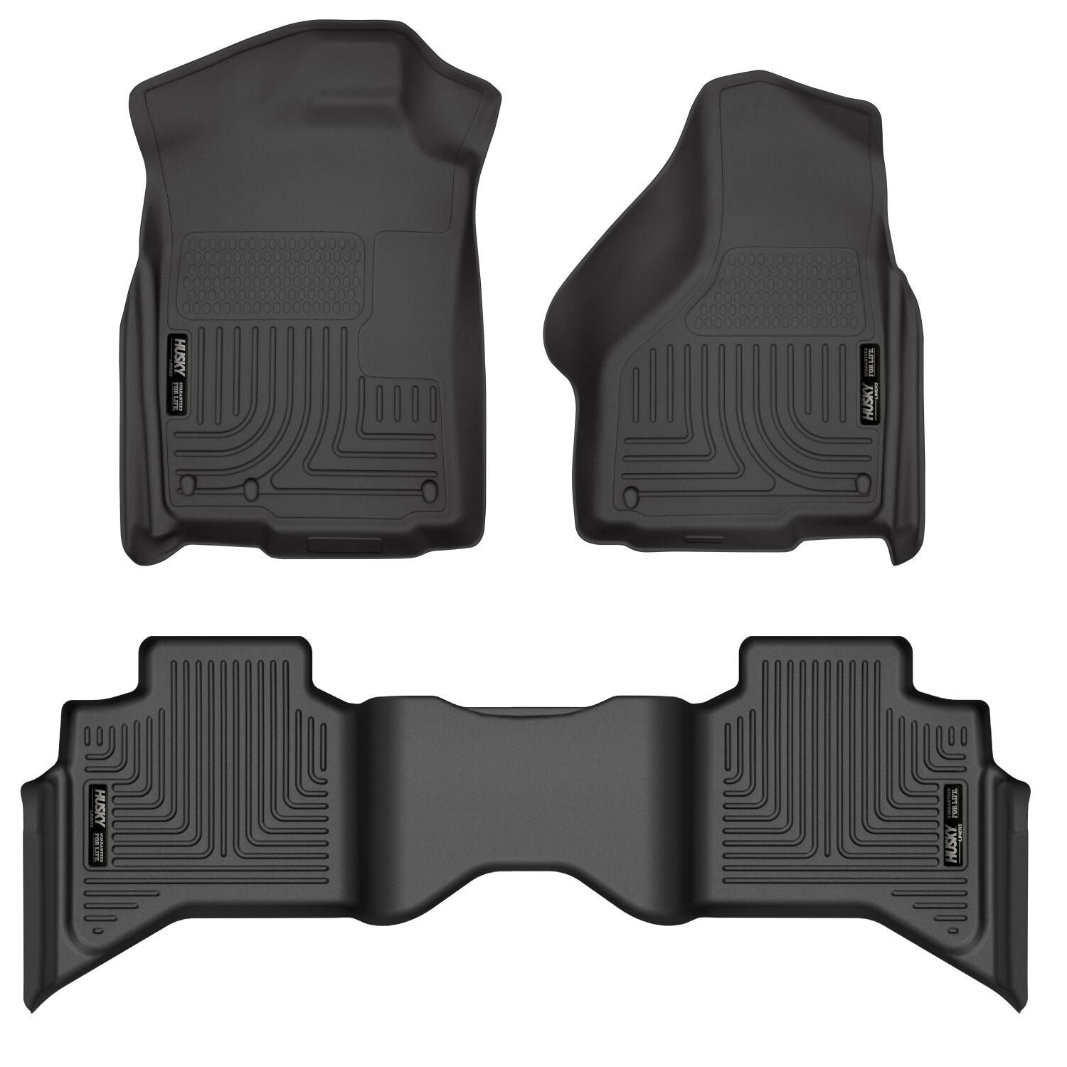 Husky Liners | Weatherbeater Front & 2nd Seat Floor Liners For 2009-2024 Ram 1500, 1500 Classic Husky Liners | 99011