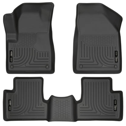 Husky Liners | Weatherbeater Front & 2nd Seat Floor Liners For 2014-2015 Jeep Cherokee Husky Liners | 99031 image showing all-weather protection