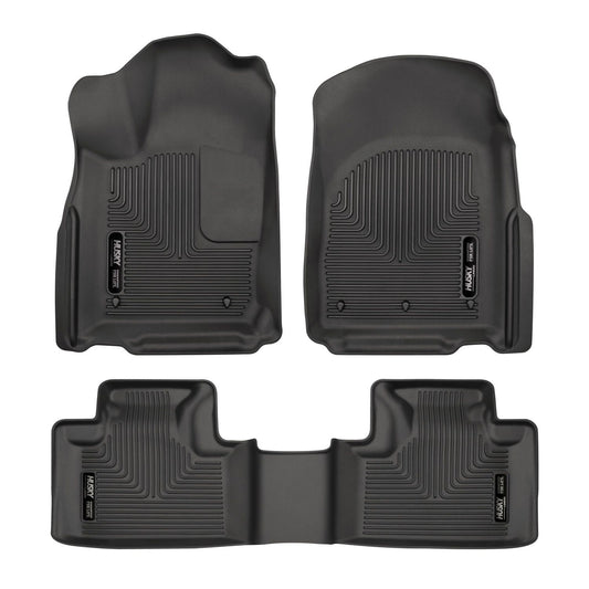 Husky Liners | Weatherbeater Front & 2nd Seat Floor Liners For 2011-2015 Dodge Durango, Jeep Grand Cherokee Husky Liners | 99051
