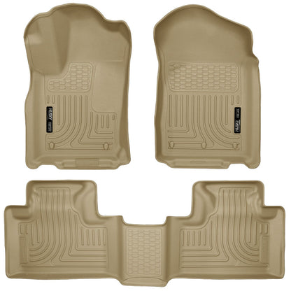 Husky Liners | Weatherbeater Front & 2nd Seat Floor Liners For 2011-2015 Dodge Durango, Jeep Grand Cherokee Husky Liners | 99053
