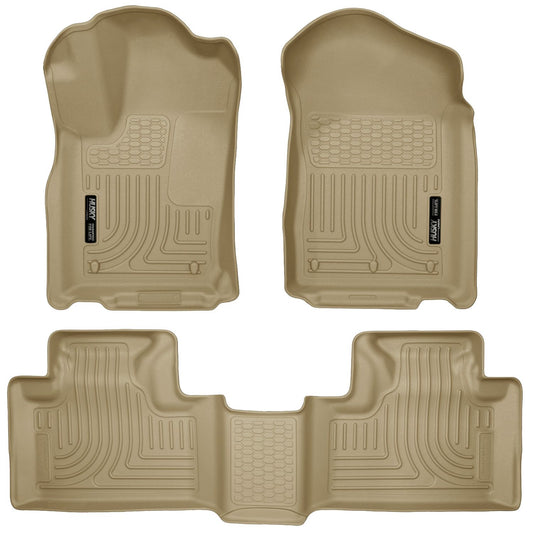 Husky Liners | Weatherbeater Front & 2nd Seat Floor Liners For 2011-2015 Dodge Durango, Jeep Grand Cherokee Husky Liners | 99053