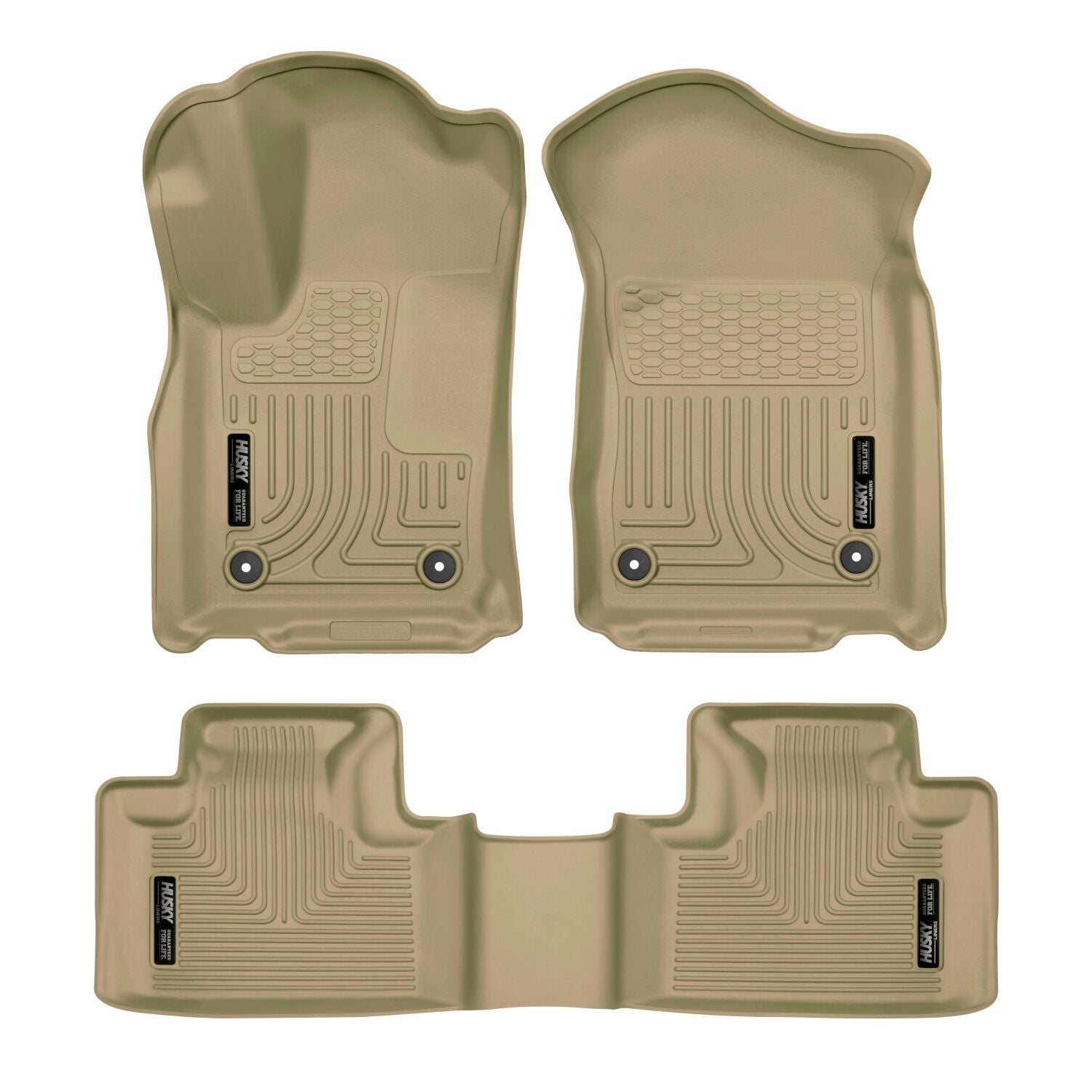 Husky Liners | Weatherbeater Front & 2nd Seat Floor Liners For 2016-2022 Jeep Grand Cherokee 2016-2026 Dodge Durango Husky Liners | 99153