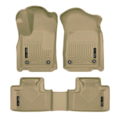Husky Liners | Weatherbeater Front & 2nd Seat Floor Liners For 2016-2022 Jeep Grand Cherokee 2016-2026 Dodge Durango Husky Liners | 99153