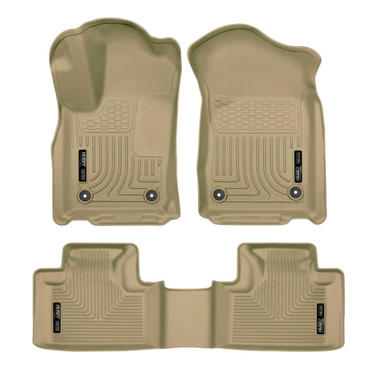 Husky Liners | Weatherbeater Front & 2nd Seat Floor Liners For 2016-2022 Jeep Grand Cherokee 2016-2026 Dodge Durango Husky Liners | 99153