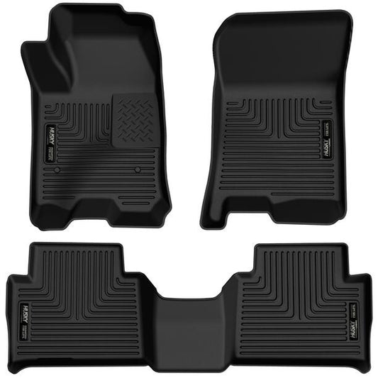 Husky Liners | Weatherbeater Front & 2nd Seat Floor Liners For 2023-2025 Colorado/Canyon Husky Liners | 99221 in black