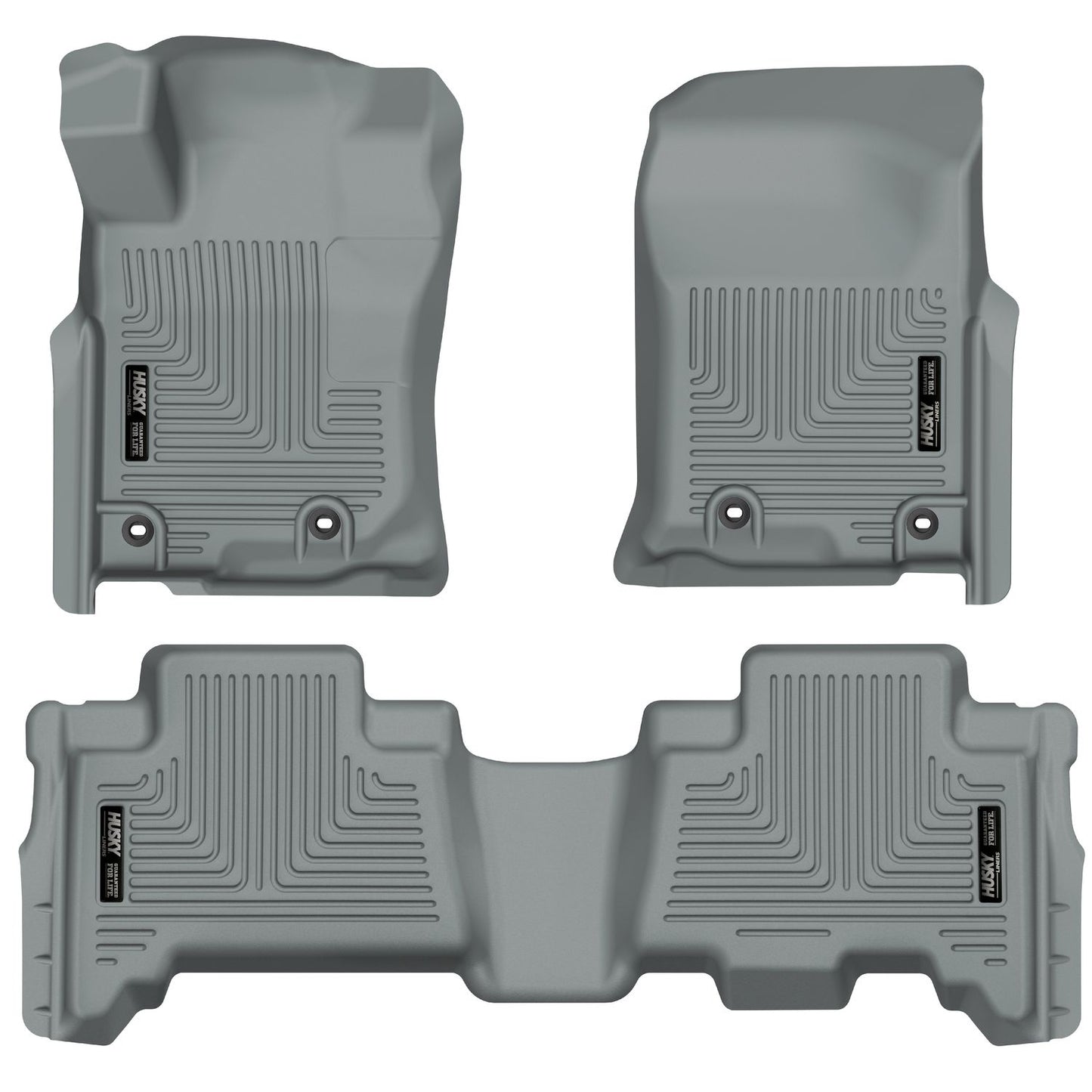 Husky Liners | Weatherbeater Front & 2nd Seat Floor Liners For 2013-2024 4Runner/GX460 Husky Liners | 99572 in gray color