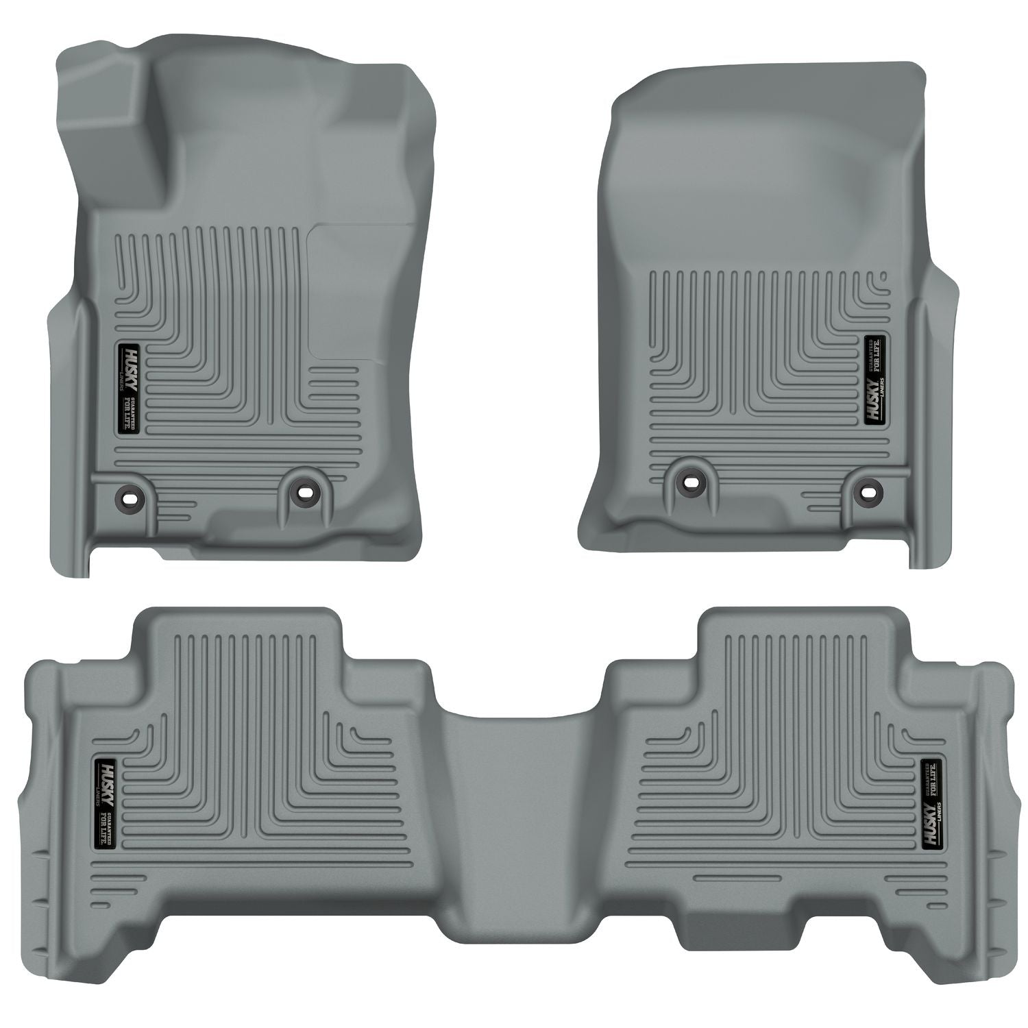 Husky Liners | Weatherbeater Front & 2nd Seat Floor Liners For 2013-2024 4Runner/GX460 Husky Liners | 99572 in gray color