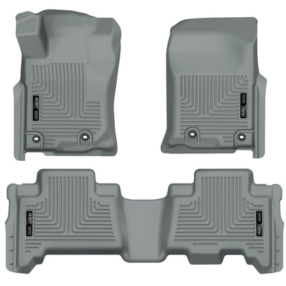 Husky Liners | Weatherbeater Front & 2nd Seat Floor Liners For 2013-2024 4Runner/GX460 Husky Liners | 99572 in gray color