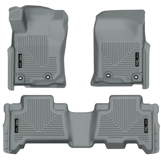 Husky Liners | Weatherbeater Front & 2nd Seat Floor Liners For 2013-2024 4Runner/GX460 Husky Liners | 99572 in gray color