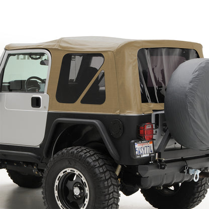 SMITTYBILT | Soft Top OEM Replacement W/Tinted Windows Denim Spice 97-06 Wrangler TJ Smittybilt |9970217