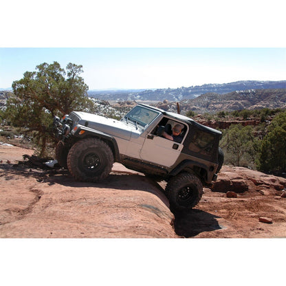 SMITTYBILT | Soft Top OEM Replacement W/Tinted Windows Black Diamond 97-06 Wrangler TJ Smittybilt |9970235