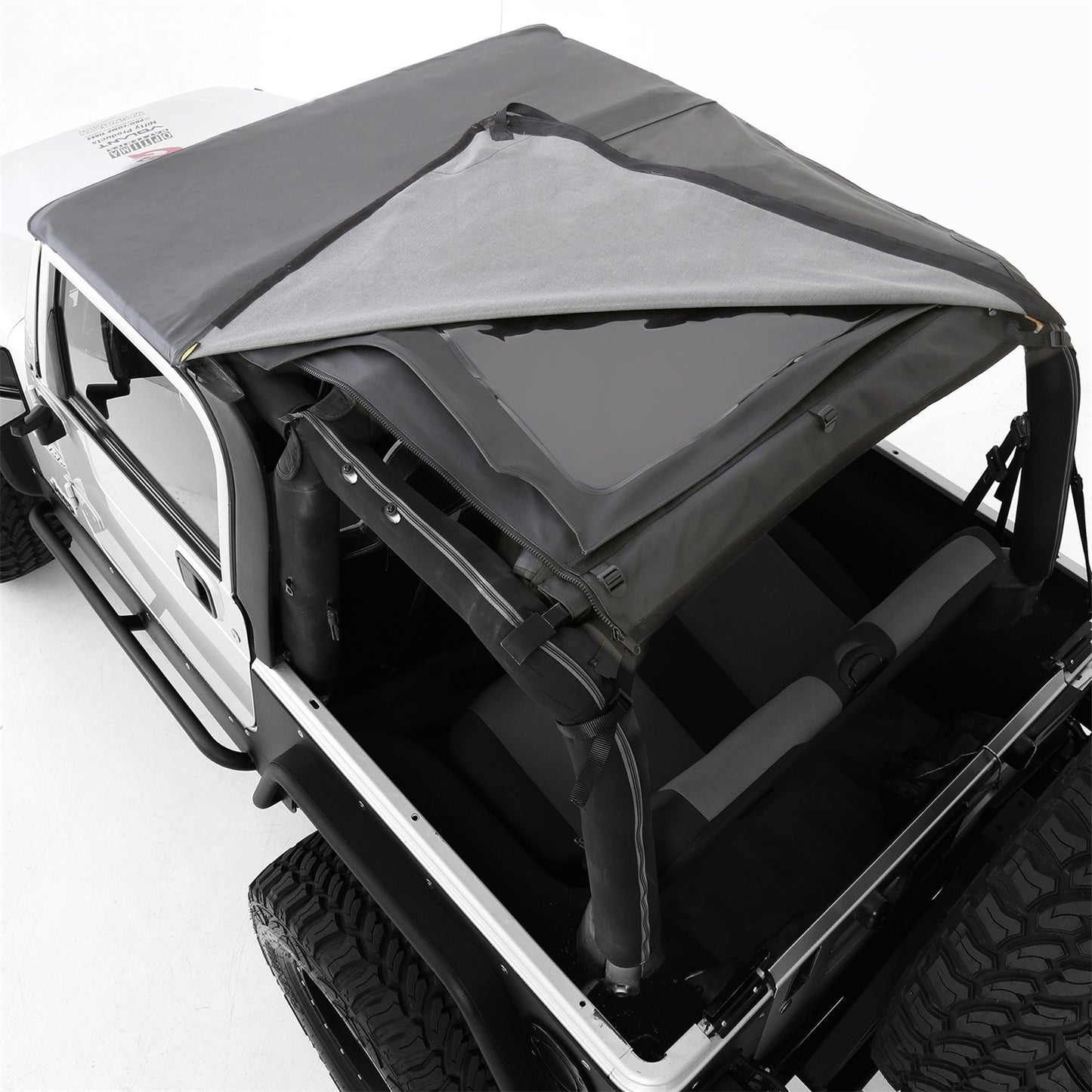 SMITTYBILT | Bowless Combo Top W/Tinted Windows Black Diamond 97-06 Wrangler TJ Smittybilt |9973235