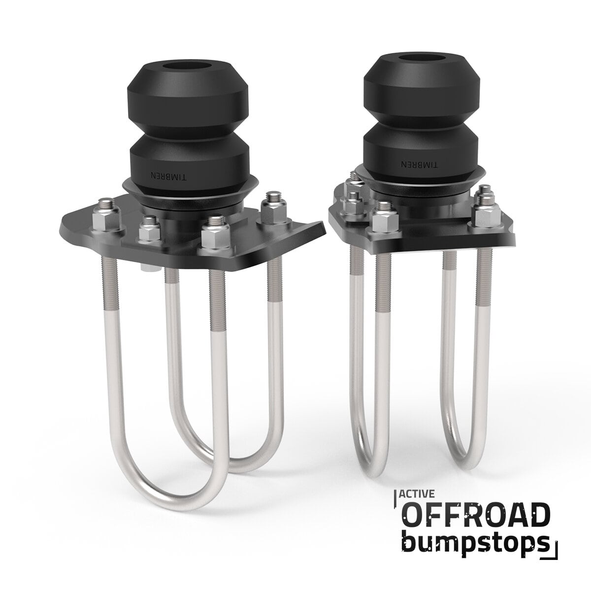 Timbren ABSGMFK Active Off-Road Bumpstops w/ U-Bolt Flip Kit for 2015-2022 Chevy Colorado and 2015-present GMC Canyon - Rear Kit - SKU #ABSGMFK — view 3