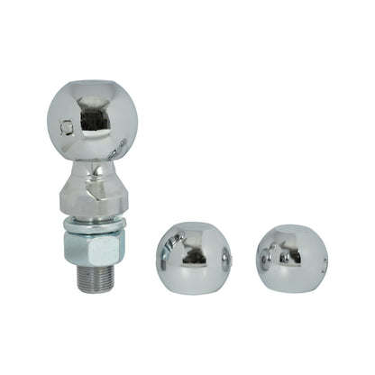 ENTHUZE| Interchangeable Trailer Ball Set, 1-7/8", 2" & 2-5/16" Balls, 1" X 2-1/4" Shank |ACTENT-110-007