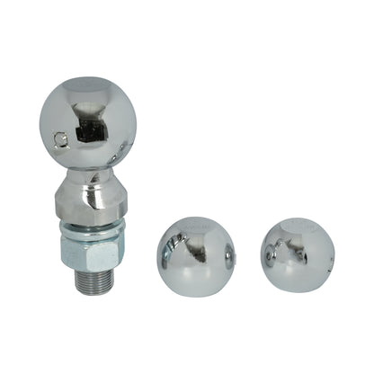 ENTHUZE| Interchangeable Trailer Ball Set, 1-7/8", 2" & 2-5/16" Balls, 1" X 2-1/4" Shank |ACTENT-110-007