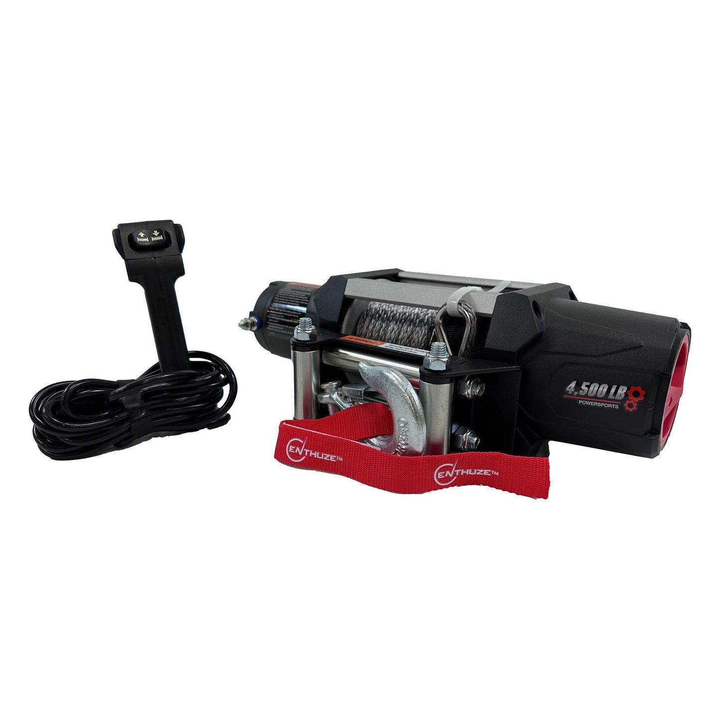 ENTHUZE| 4500Lb Atv/Utv Winch,  Synthetic Rope |ACTENT1301P