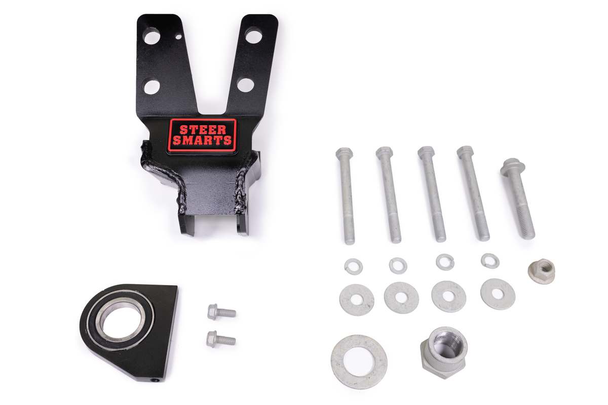 Steer Smarts YETI XD Sector Shaft Brace with Track Bar Reinforcement for JL / JT — Steel steering box