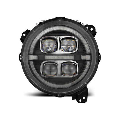 ALPHAREX NOVA-Series LED Projector Headlights Black for 18-24 Jeep Wrangler JL/Gladiator 880868