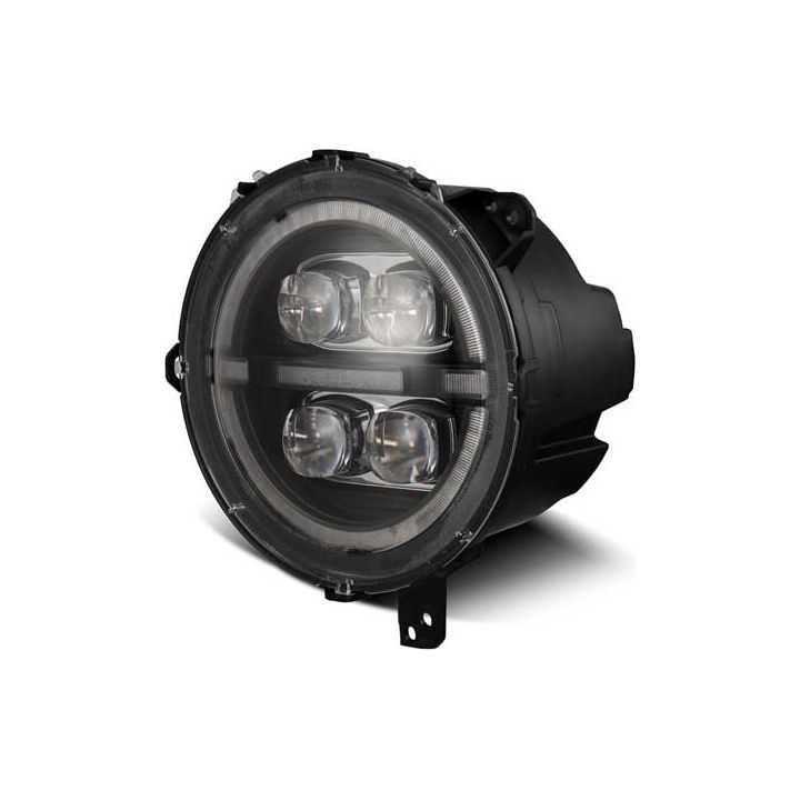 ALPHAREX NOVA-Series LED Projector Headlights Black for 18-24 Jeep Wrangler JL/Gladiator 880868
