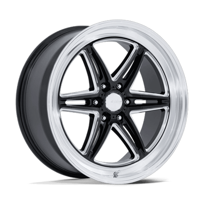 American Racing AR953 GROOVE 6 DRAG Gloss Black Milled W/ Dc Lip wheel