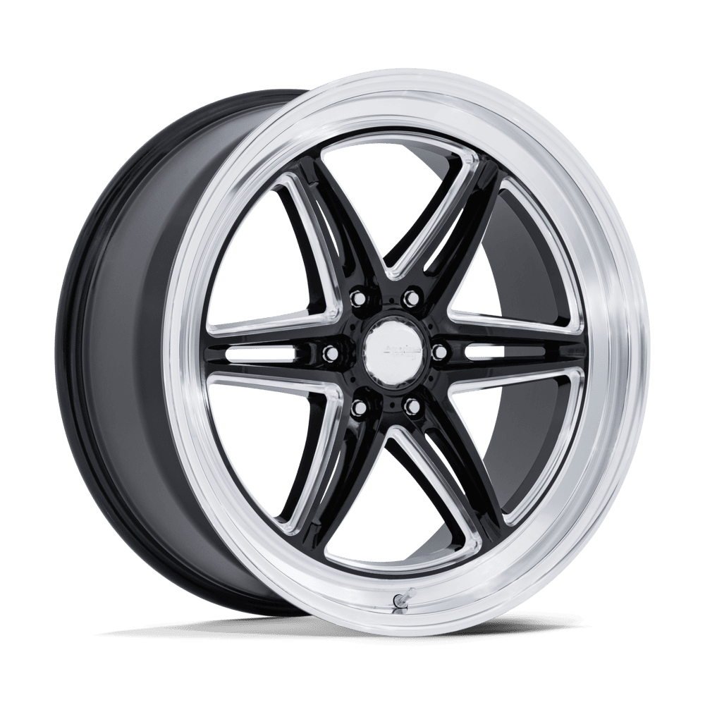 American Racing AR953 GROOVE 6 DRAG Gloss Black Milled W/ Dc Lip wheel