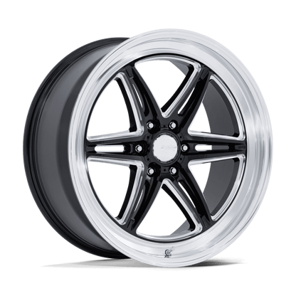 American Racing AR953 GROOVE 6 DRAG Gloss Black Milled W/ Dc Lip wheel