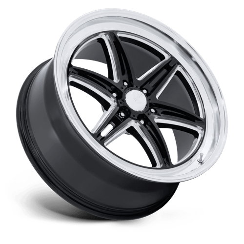 American Racing AR953 GROOVE 6 DRAG Gloss Black Milled W/ Dc Lip wheel