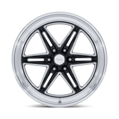 American Racing AR953 GROOVE 6 DRAG Gloss Black Milled W/ Dc Lip wheel