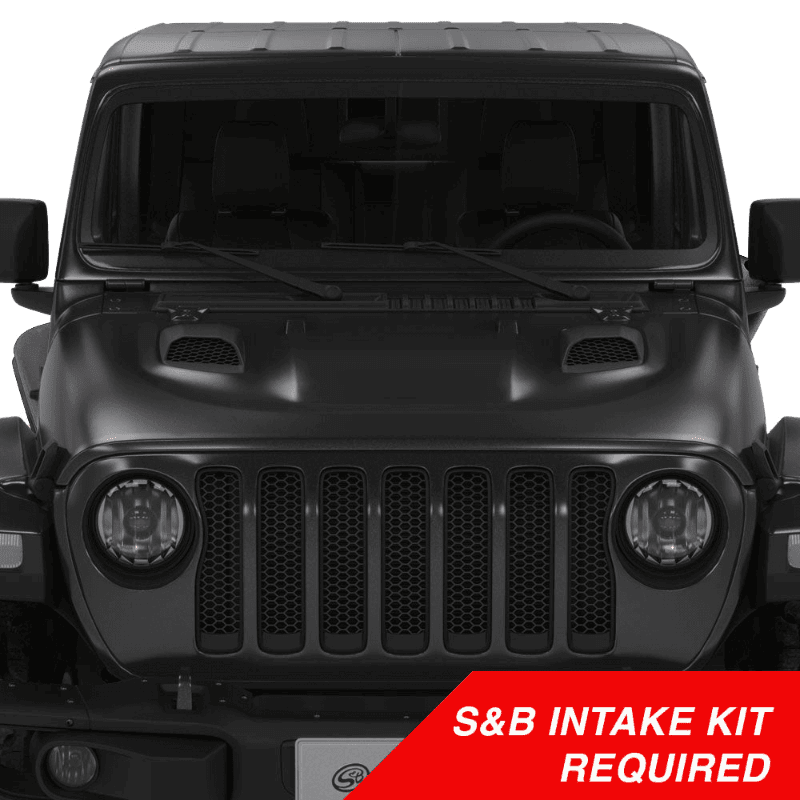 S&B Filters | Air Hood Scoops For Jeep Wrangler Rubicon / Gladiator (S&B Intake Required) | AS-1014