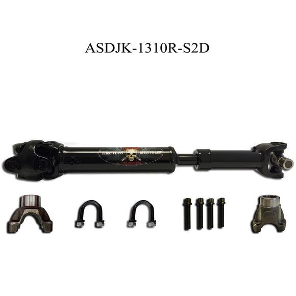 ADAMS DRIVESHAFT | 2007-2018 Jeep Wrangler JK Rear 1310 Solid CV Driveshaft 2DR | ASDJK-1310R-S2D