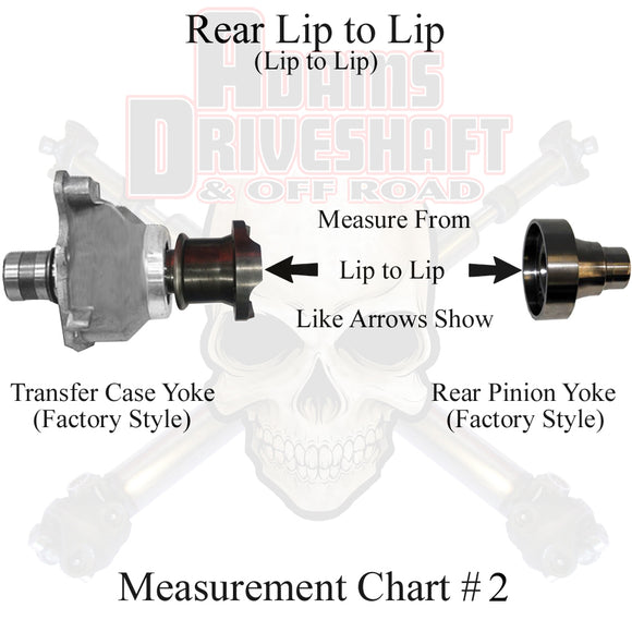 ADAMS DRIVESHAFT | 2007-2018 Jeep Wrangler JK Rear 1350 CV Greasable Driveshaft 4DR | ASDJK-1350R-G4D