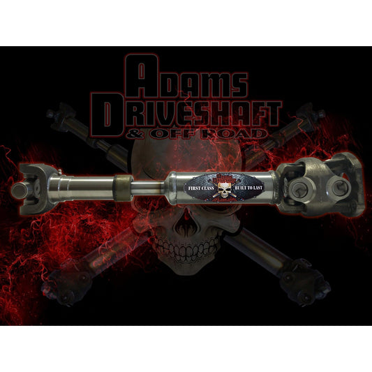 ADAMS DRIVESHAFT | Jeep 1996-2006 Jeep Wrangler TJ/LJ Rubicon Rear 1350 CV Driveshaft | Extreme Duty | ASDLJ-1350CVR-SRUB
