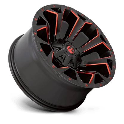 FUEL D787 ASSAULT Matte Black Red Milled