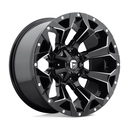 FUEL D576 ASSAULT Gloss Black Milled