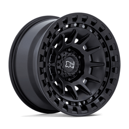 Black Rhino BARRAGE Matte Black wheel showcasing off-road performance and durable construction.