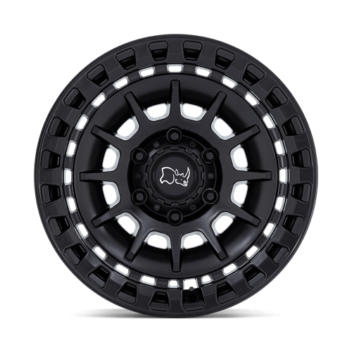 Black Rhino BARRAGE Matte Black wheel with concave monoblock construction and durable armored ring.