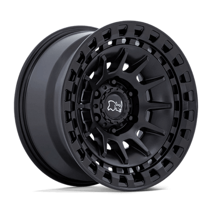 Black Rhino BARRAGE Matte Black wheel showcasing multi-spoke design and concave monoblock construction.