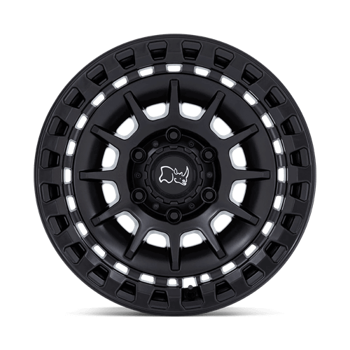 Black Rhino BARRAGE Matte Black wheel with concave monoblock design and multi-spoke profile for off-road vehicles
