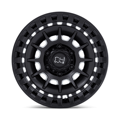 Black Rhino BARRAGE Matte Black wheel with concave monoblock design and multi-spoke profile for off-road vehicles