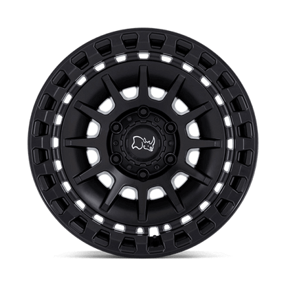 Black Rhino BARRAGE Matte Black off-road wheel with concave monoblock construction and durable lip treatment.
