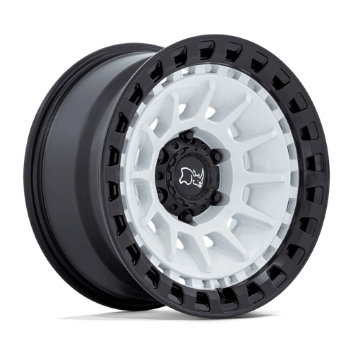 Black Rhino BARRAGE Gloss White On Matte Black wheel for off-road vehicles