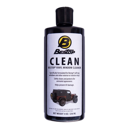 Bestop Bestop Vinyl Window Cleaner 8 oz. Bottle Boxed I 11213-00 for cleaning soft top vinyl windows.