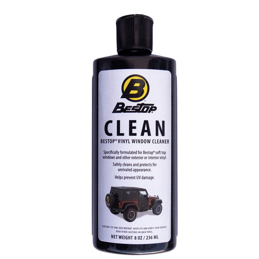 Bestop Bestop Vinyl Window Cleaner 8 oz. Bottle Boxed I 11213-00 for cleaning soft top vinyl windows.