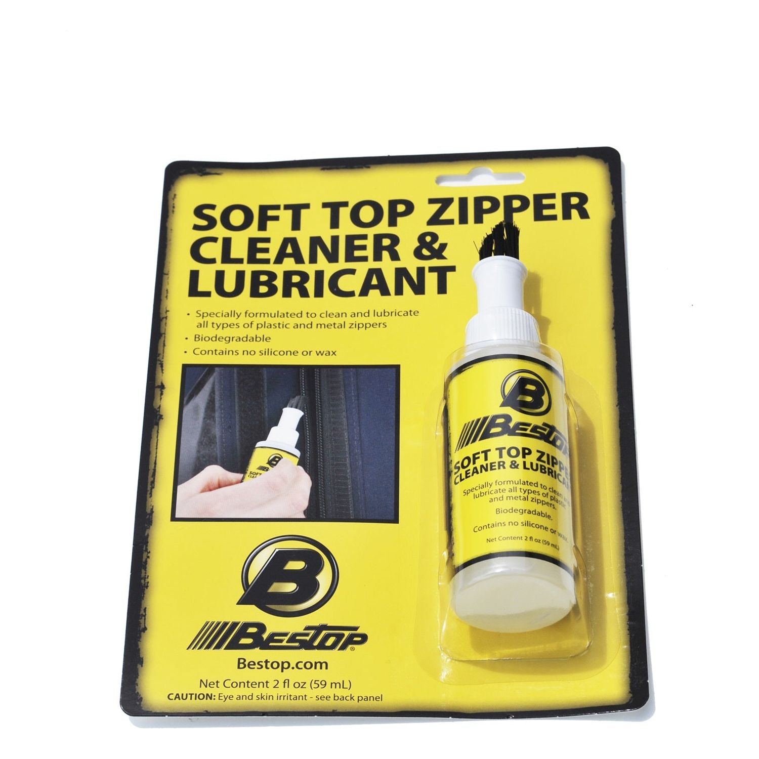 Bestop Bestop Soft Top Zipper Cleaner/Lubricant 2 oz. Bottle Boxed I 11216-00 with packaging and applicator